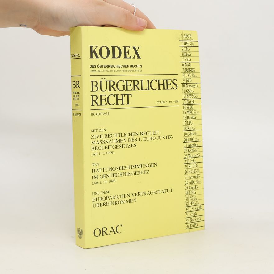 Franz Mohr Kodex. Bürgerliches Recht 1998