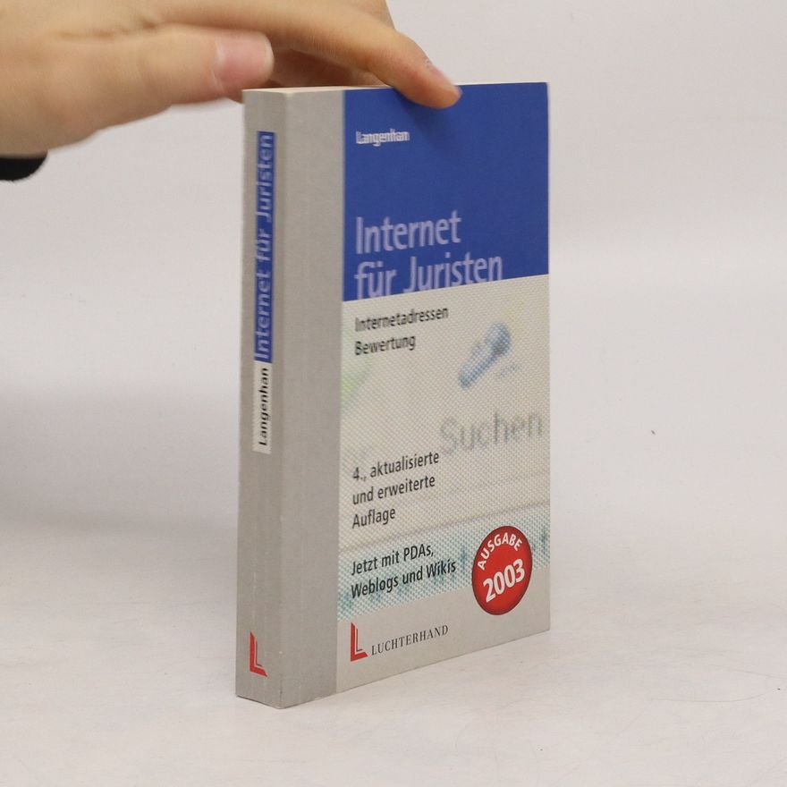 Rainer Langenhan Internet für Juristen