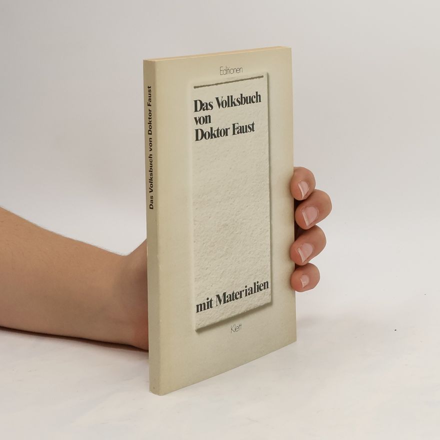 Leander Petzoldt Das Volksbuch von Doktor Faust