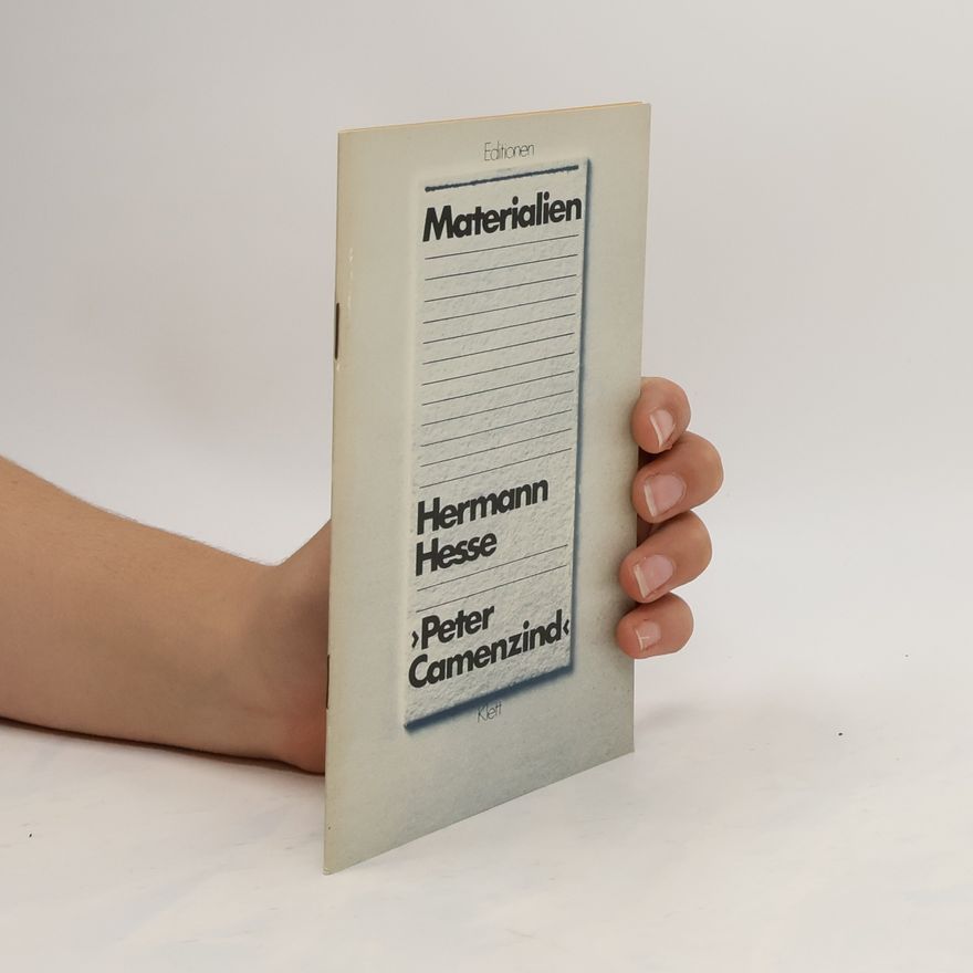Martin Pfeifer Materialien Hermann Hesse Peter Camenzind