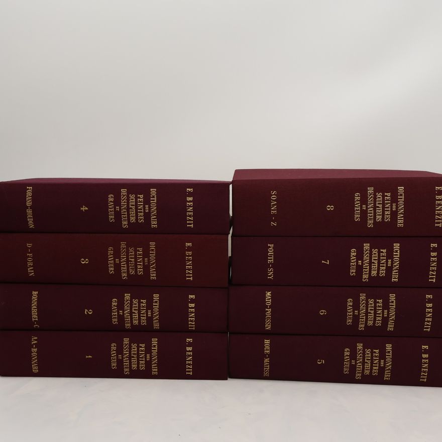 Emmanuel Benezit Benezit Dictionnaire des Peintres, Sculpteurs, Dessinateurs, et Graveurs 1-8 A-Z