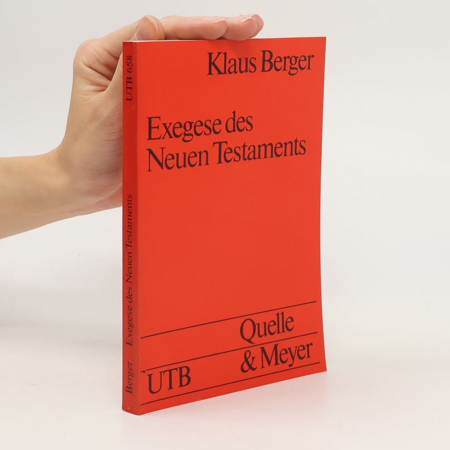Klaus Berger Exegese des Neuen Testaments