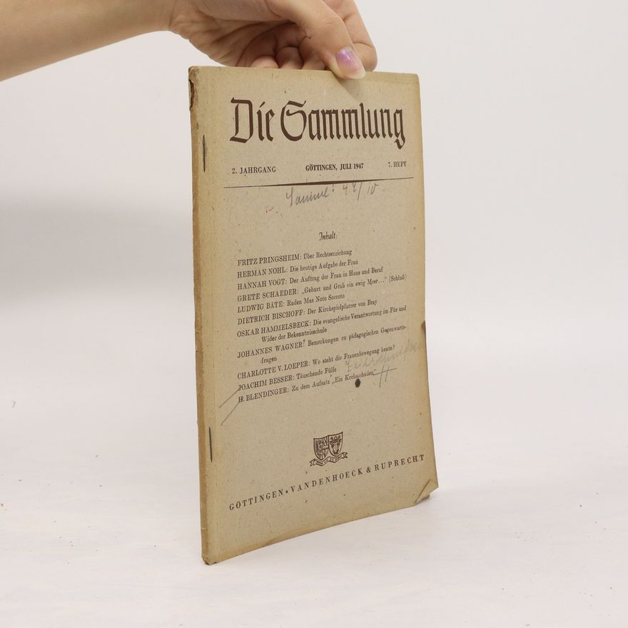 Autorenkollektiv Die Sammlung 7/1947