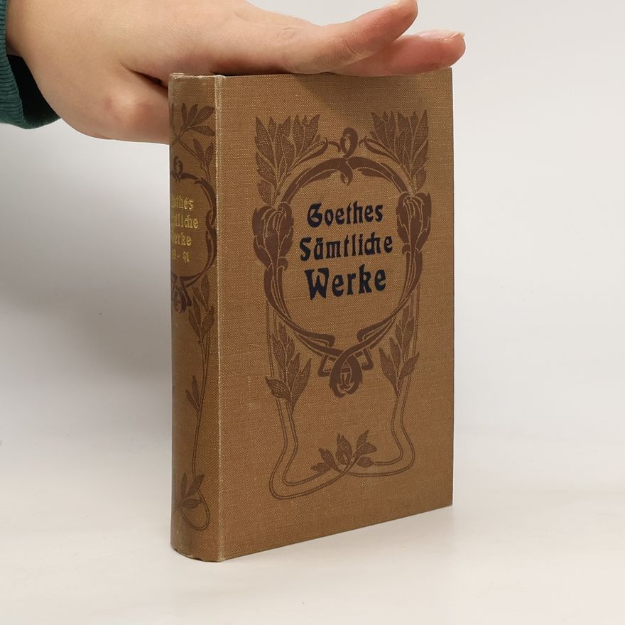 Ludwig Geiger Goethes Sämtliche Werke, Band 38