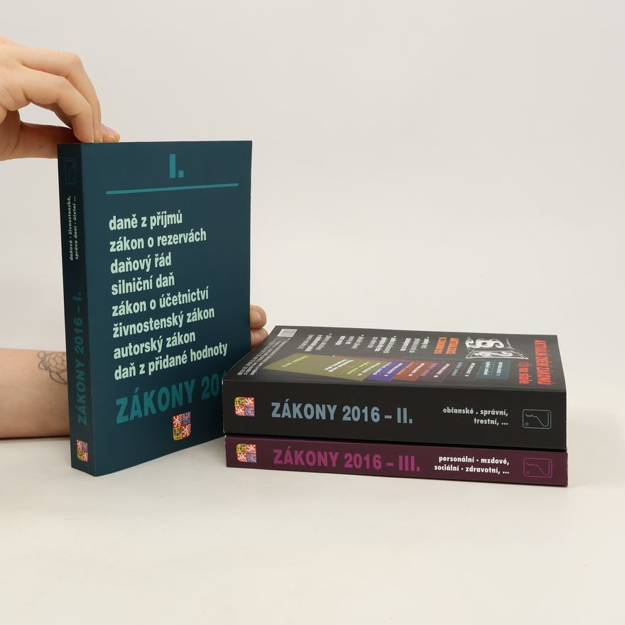Kolektiv autorů Zákony 2016 1.-3. díl
