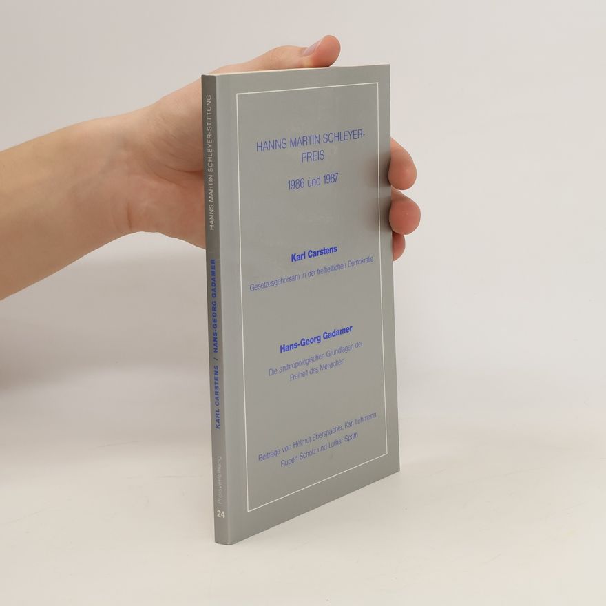 Karl Carstens Hanns-Martin-Schleyer-Preis