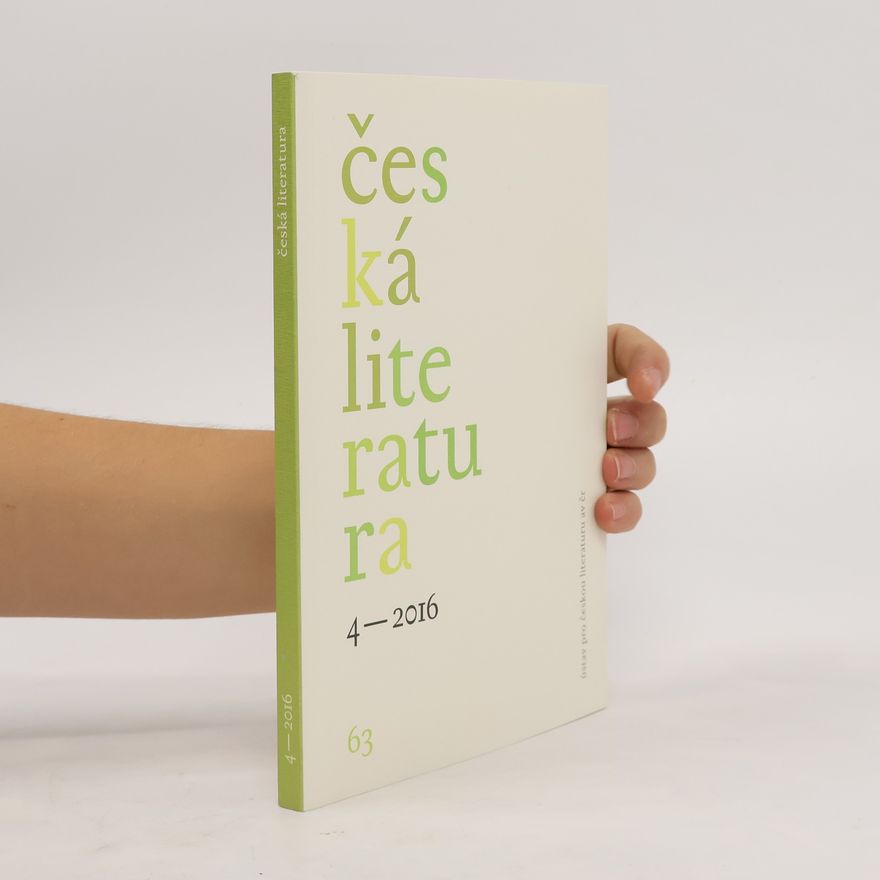 Various authors Česká literatura 4/2016