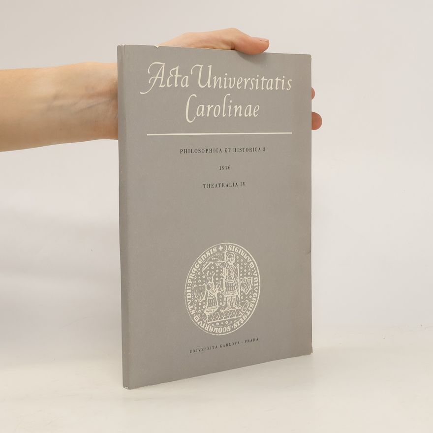 Auteurscollectief Acta Universitatis Carolinae. Philosophica et Historica 3/1976