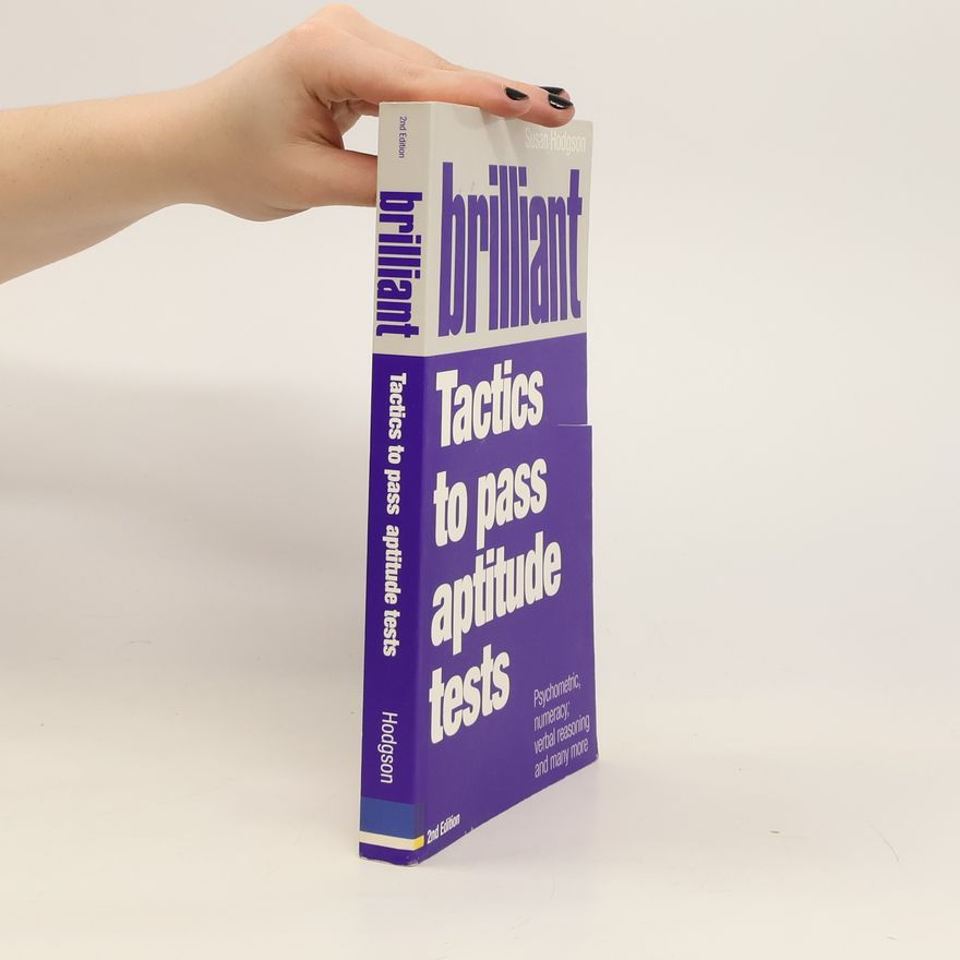 Susan Hodgson Brilliant Tactics to Pass Aptitude Tests