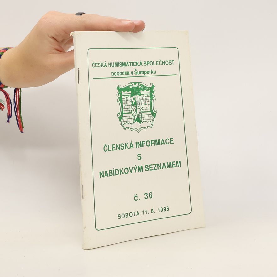 Collectif d'auteurs Členská informace s nabídkovým seznamem č. 36.