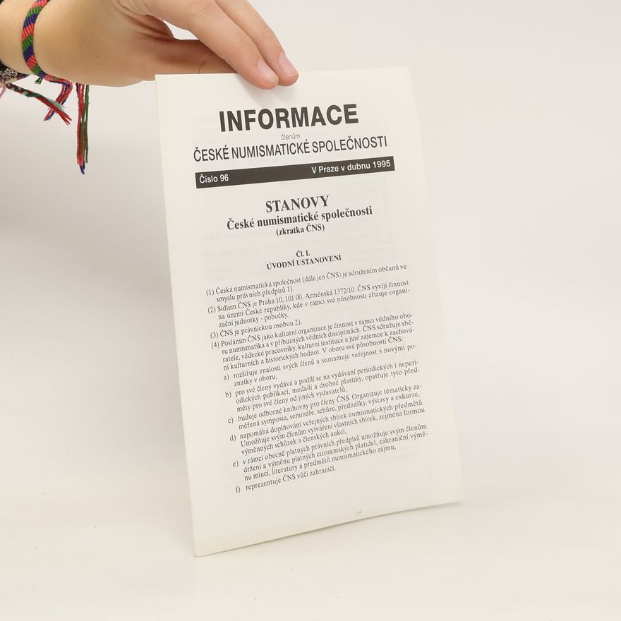Collectif d'auteurs Informace členům České numismatické společnosti č. 96/1995