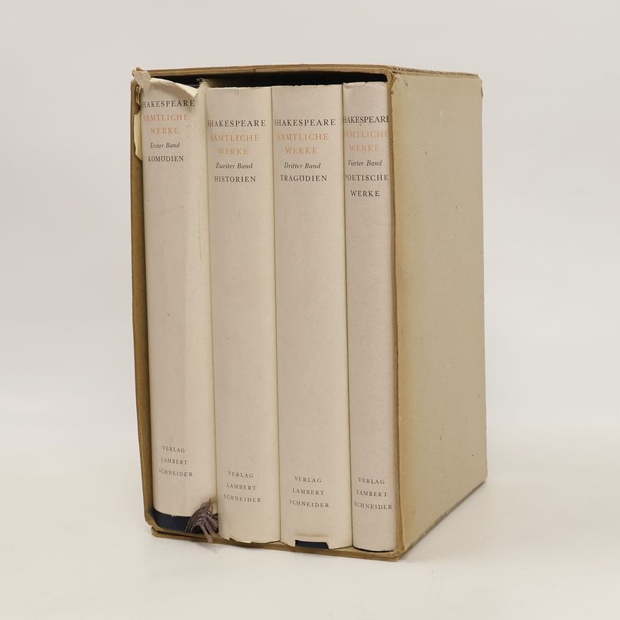 William Shakespeare Sämtliche werke Band I-IV