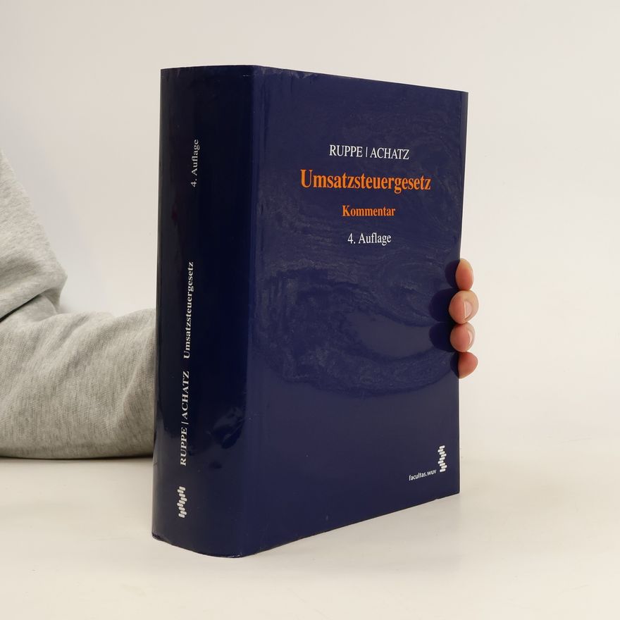 Hans Georg Ruppe Umsatzsteuergesetz