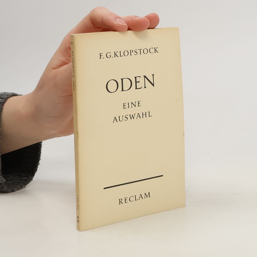 Friedrich Gottlieb Klopstock Oden eine Auswahl