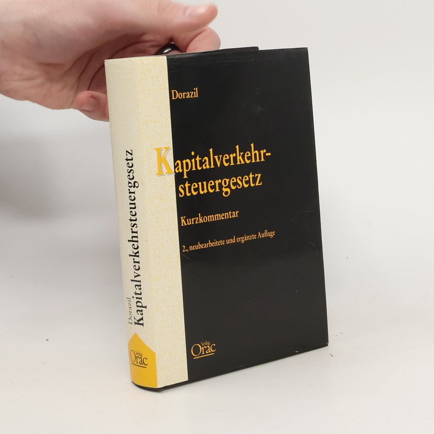 Wilfried Dorazil Kapitalverkehrsteuergesetz