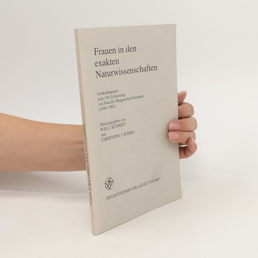 Willi Schmidt Frauen in den exakten Naturwissenschaften