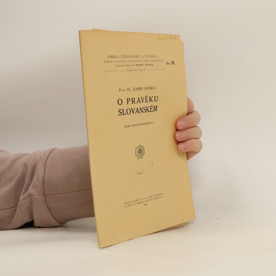 Josef Janko O pravěku slovanském. Sešit 7.