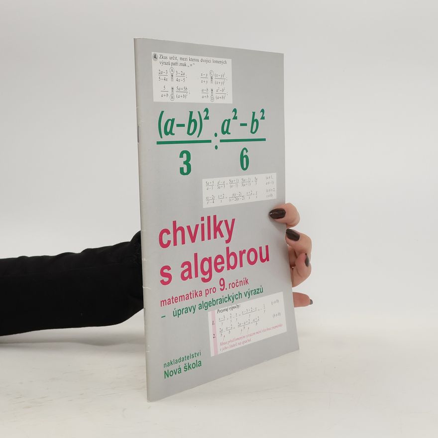 Zdena Rosecká Chvilky s algebrou pro 9. ročník