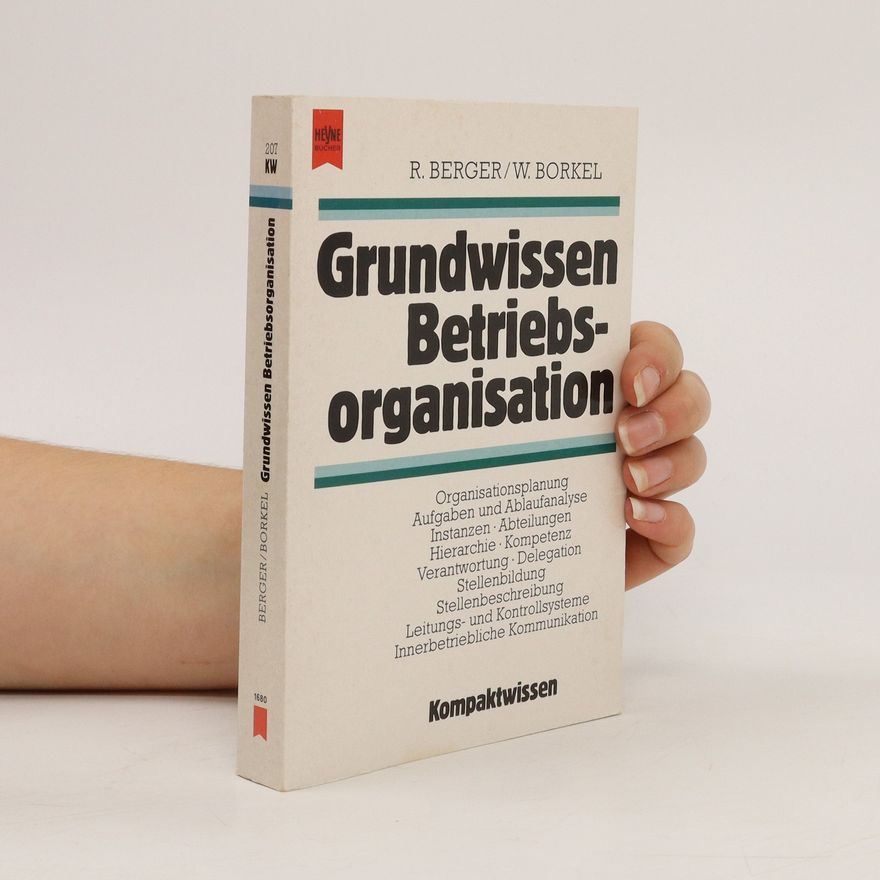 Reimund Berger Grundwissen Betriebsorganisation