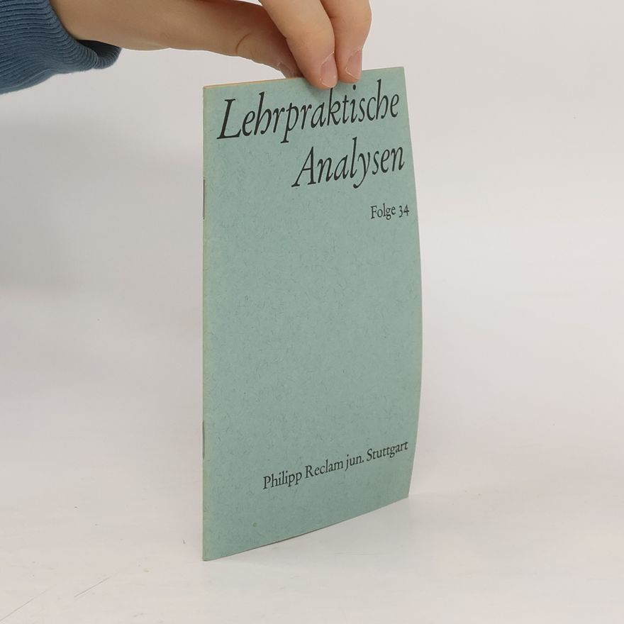 Wolfgang Koeppen Lehrpraktische Analysen. Floge 34