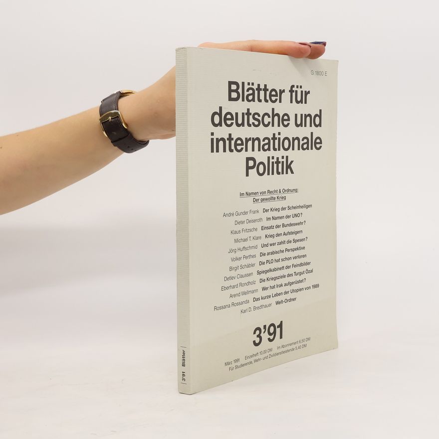 Various authors Blätter für deutsche und internationale Politik 3/91