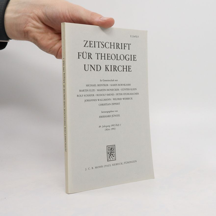 Gerhard Ebeling Zeitschrift für Theologie und Kirche