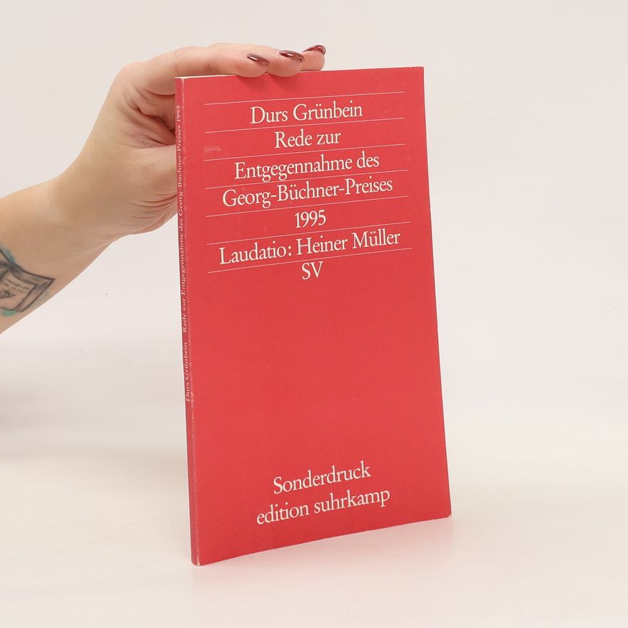 Durs Grünbein Den Körper zerbrechen