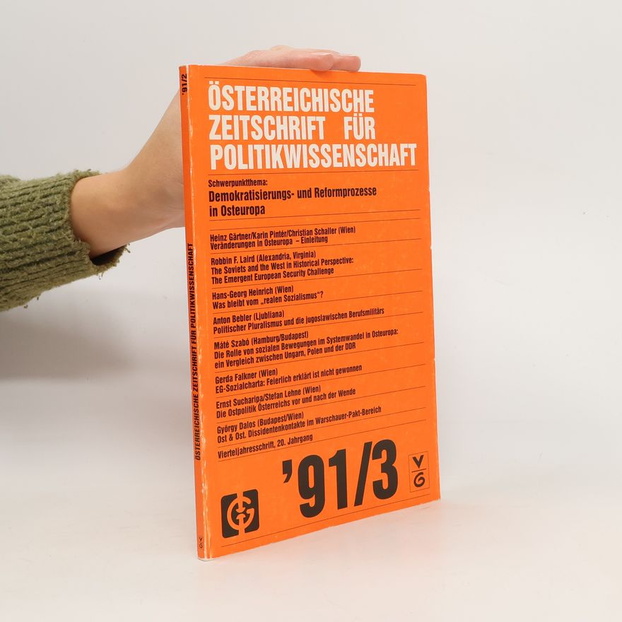 Collectif d'auteurs Österreichische Zeitschrift für Politikwissenschaft 3/91