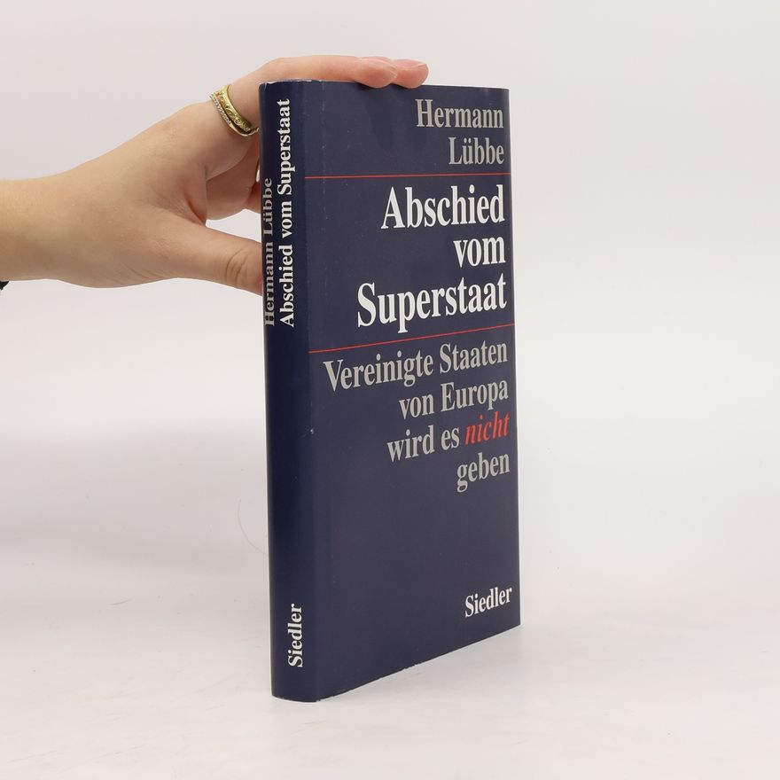Hermann Lübbe Abschied vom Superstaat