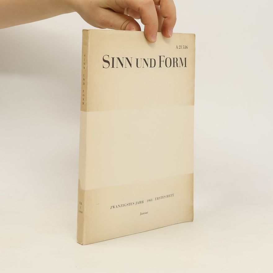 Autorenkollektiv Sinn und Form 20/1968