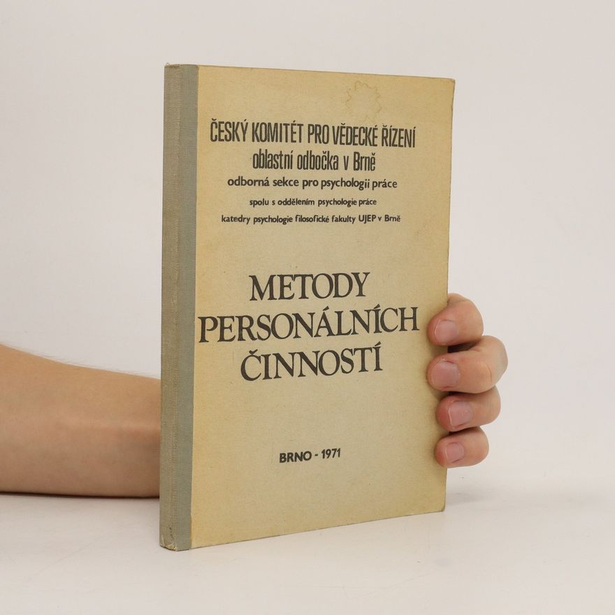 Various authors Metody personálních činností