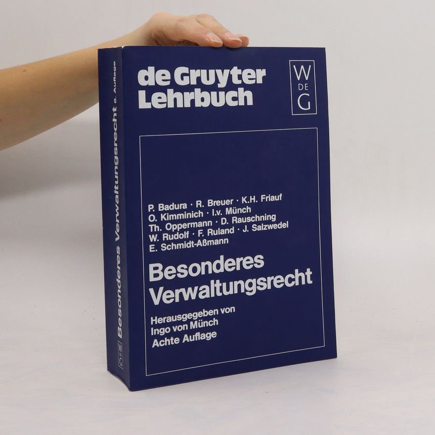 Peter Badura Besonderes Verwaltungsrecht