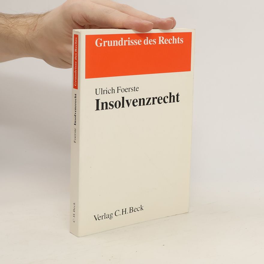 Ulrich Foerste Insolvenzrecht