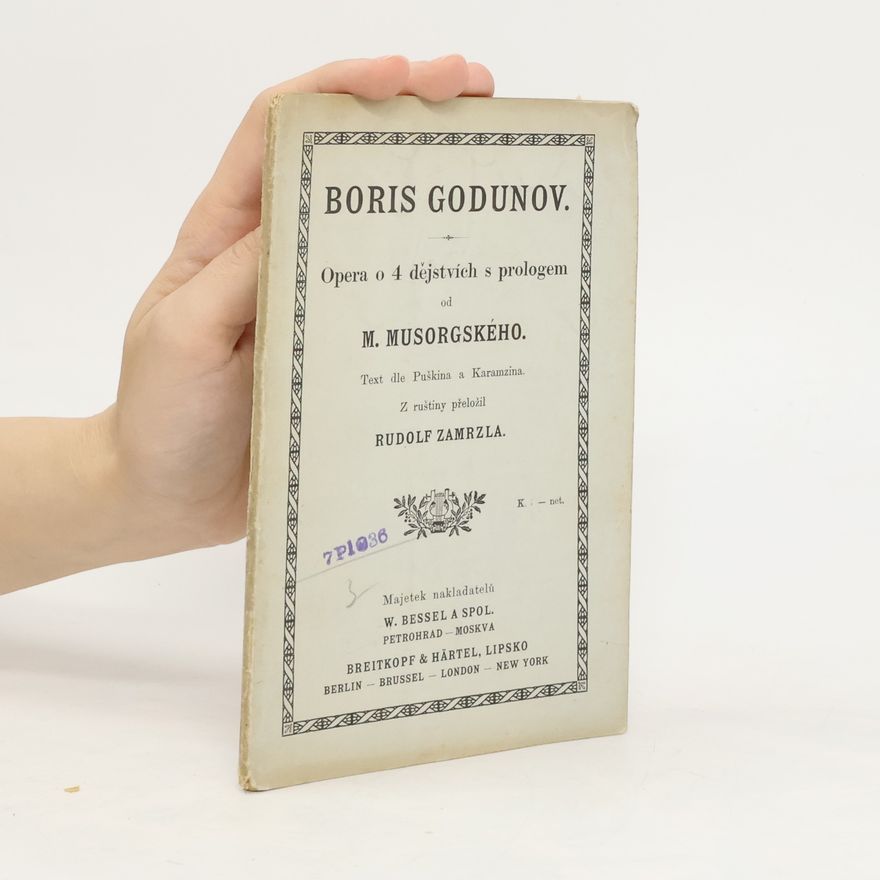 Aleksandr Sergejevič Puškin Boris Godunov Opera o čtyřech dějstvích s prologem