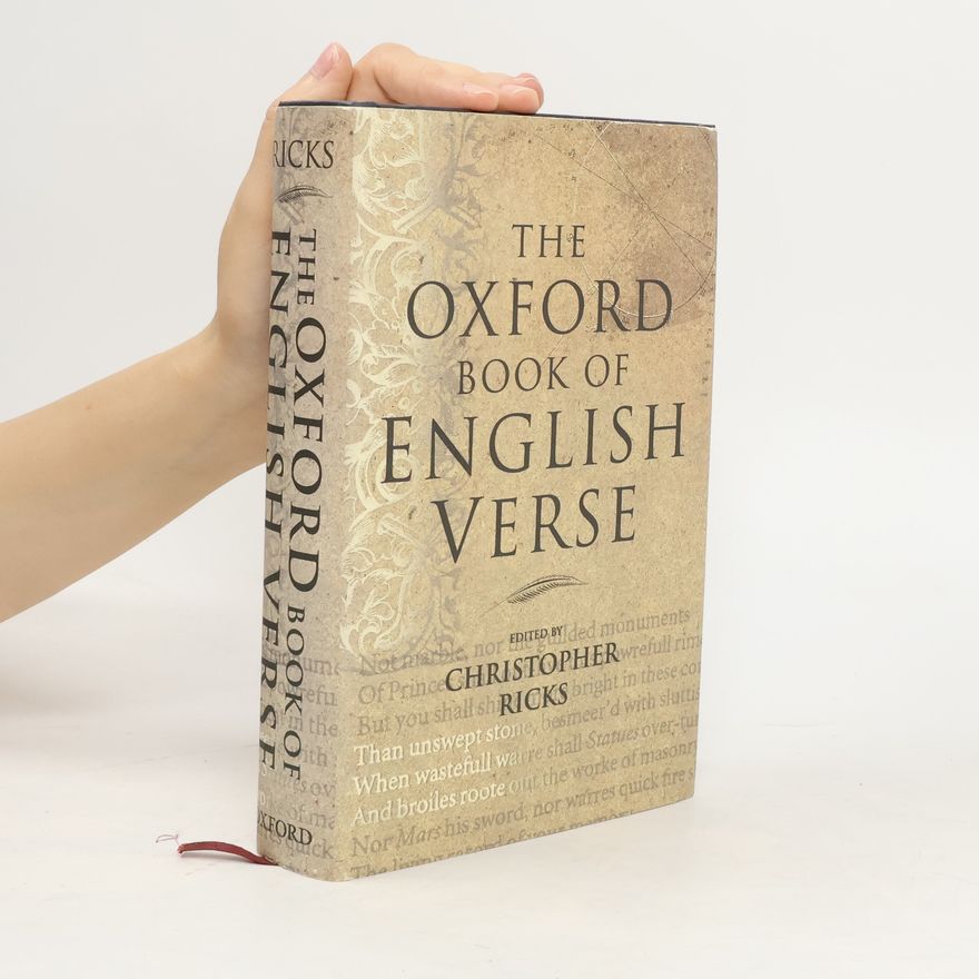 Christopher Ricks The Oxford Book of English Verse