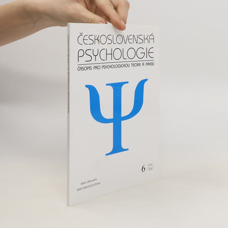 Various authors Československá psychologie 6/2020