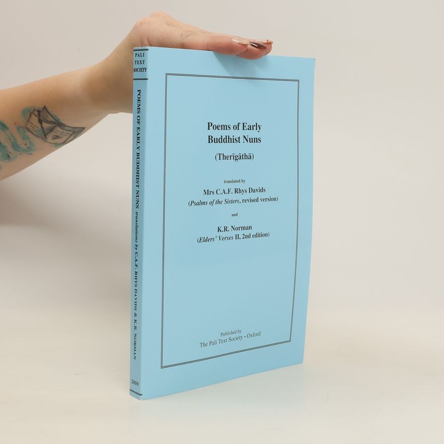 K. R. Norman Poems of Early Buddhist Nuns