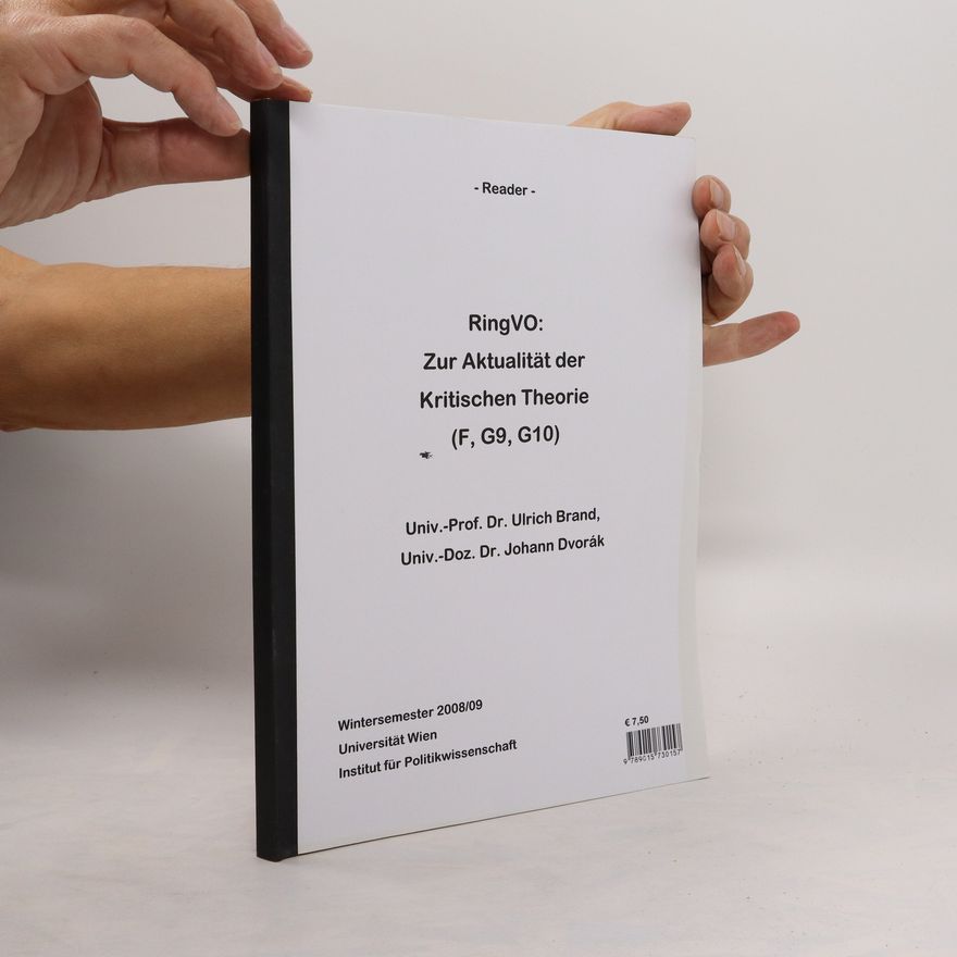 Autorenkollektiv Reader. Zur Aktualität der Kritischen Theorie (F, G9, G10)