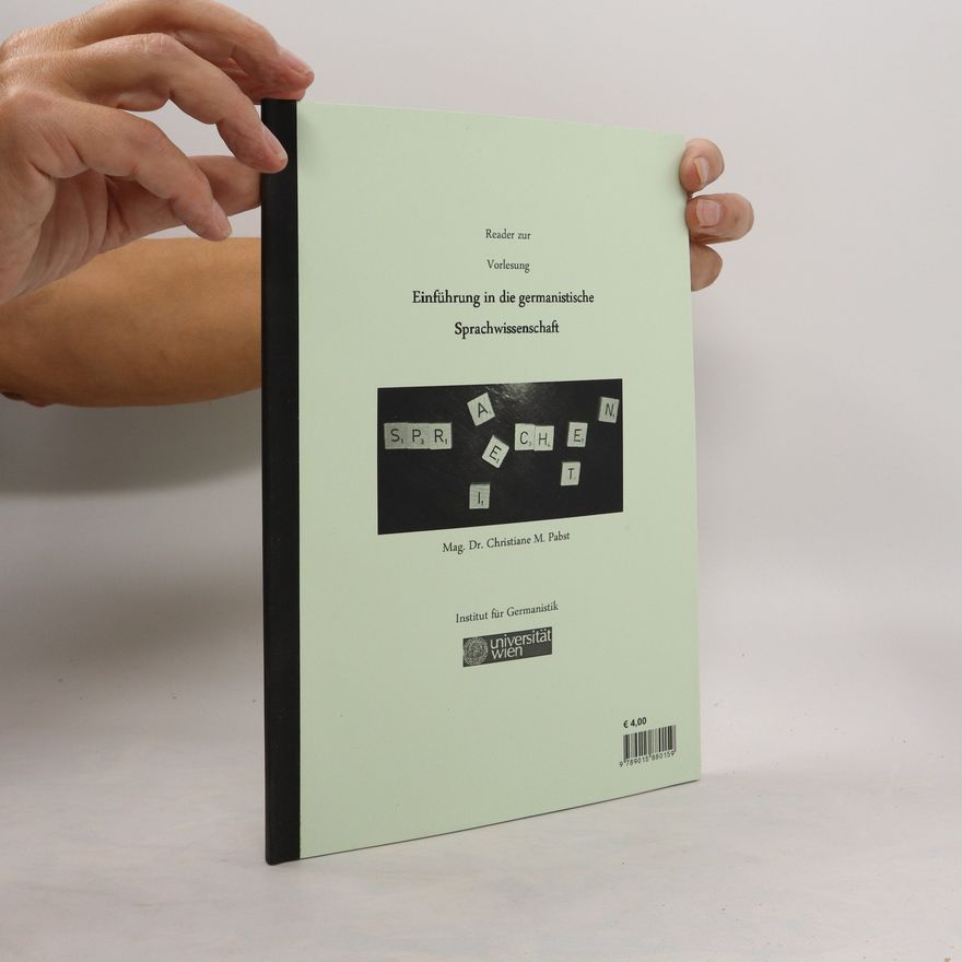 Christiane M. Pabst Einführung in die germanistische Sprachwissenschaft