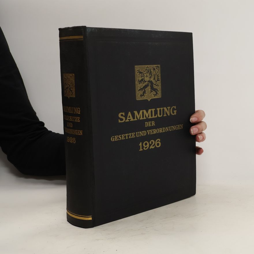 Kolektiv autorů Sammlung der Gesetze und Verordnungen 1926