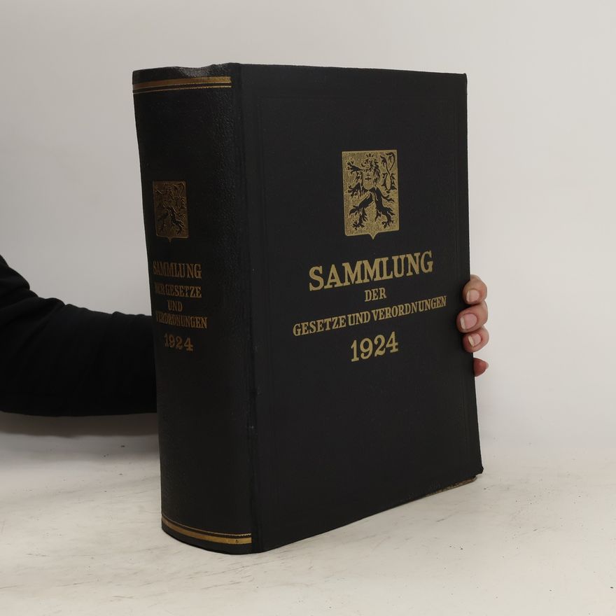 Kolektiv autorů Sammlung der gesetze und verordnungen 1924