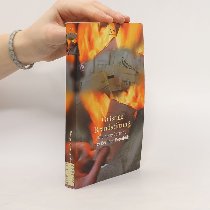 Johannes Klotz Geistige Brandstiftung