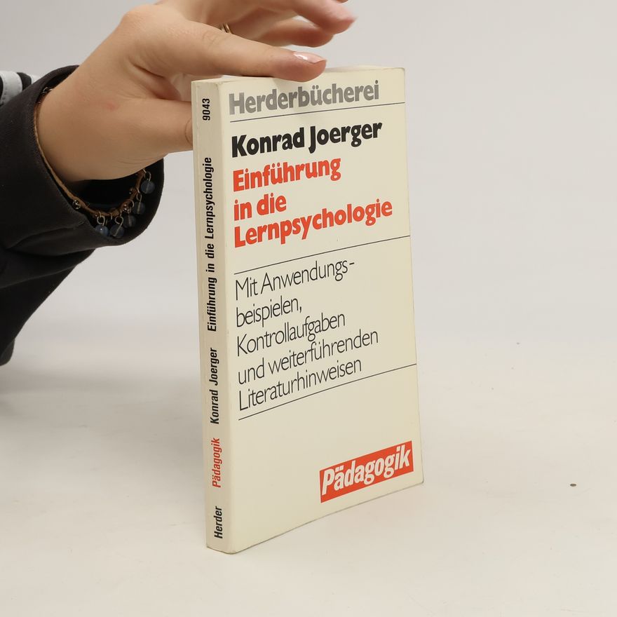 Konrad Joerger Einführung in die Lernpsychologie
