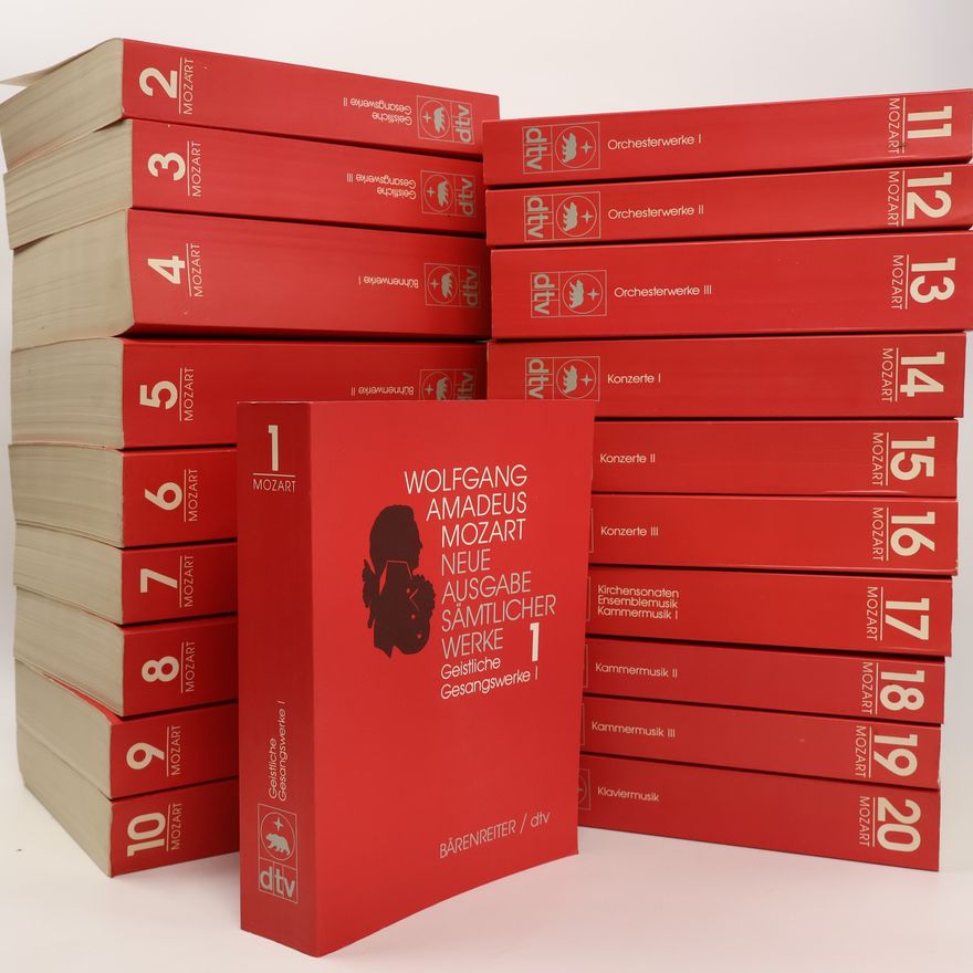 Wolfgang Amadeus Mozart Neue Ausgabe Sämtlicher Werke 1- 20.