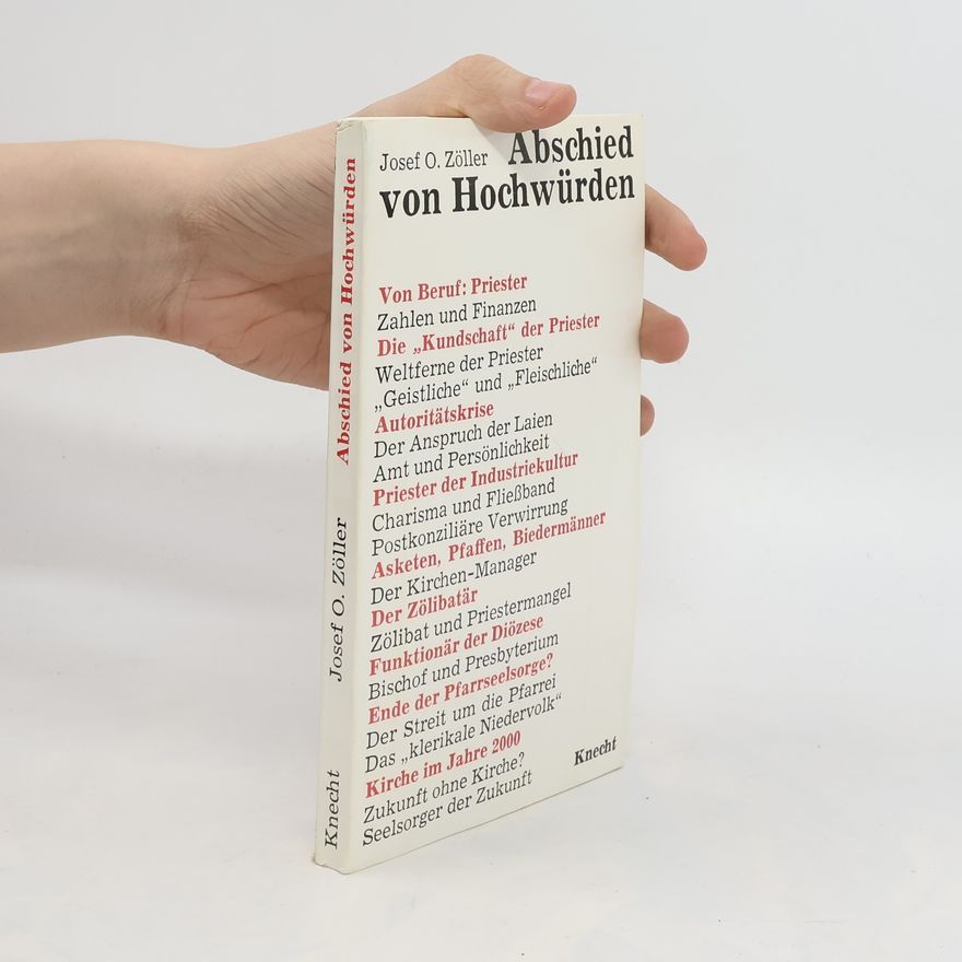 Josef Othmar Zöller Abschied von Hochwürden