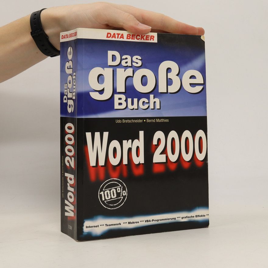 Udo Bretschneider Das große Buch Word 2000