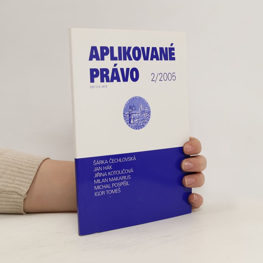 Kolektiv autorů Aplikované právo 2/2005