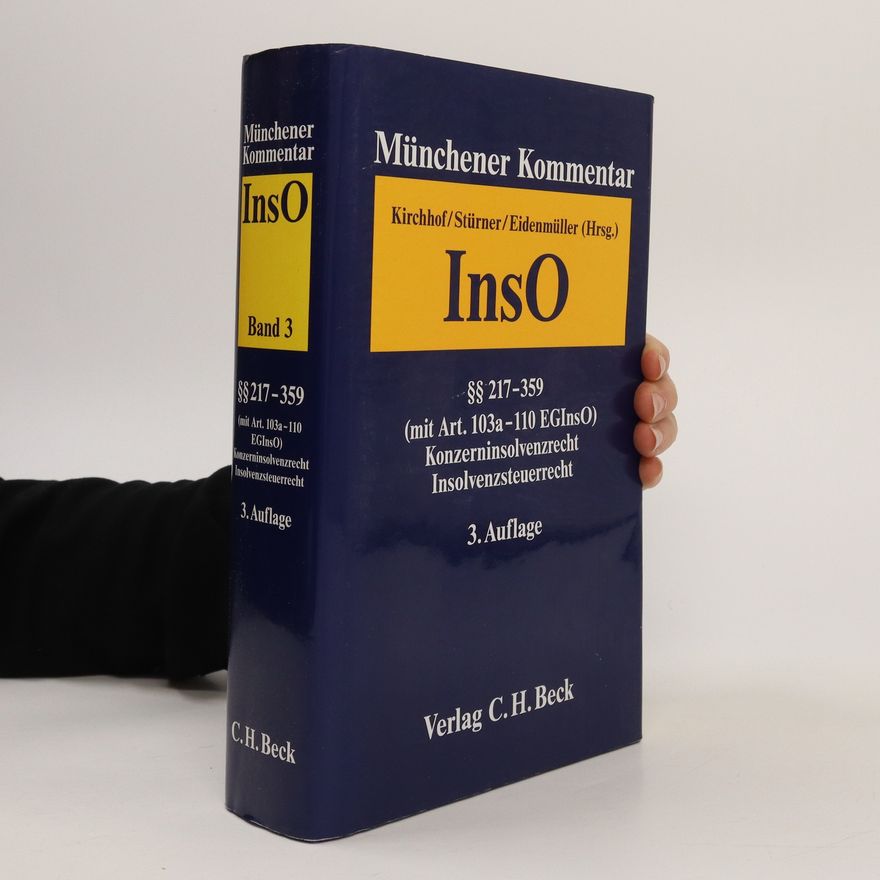 Lutz Kirchhof Münchener Kommentar zur Insolvenzordnung