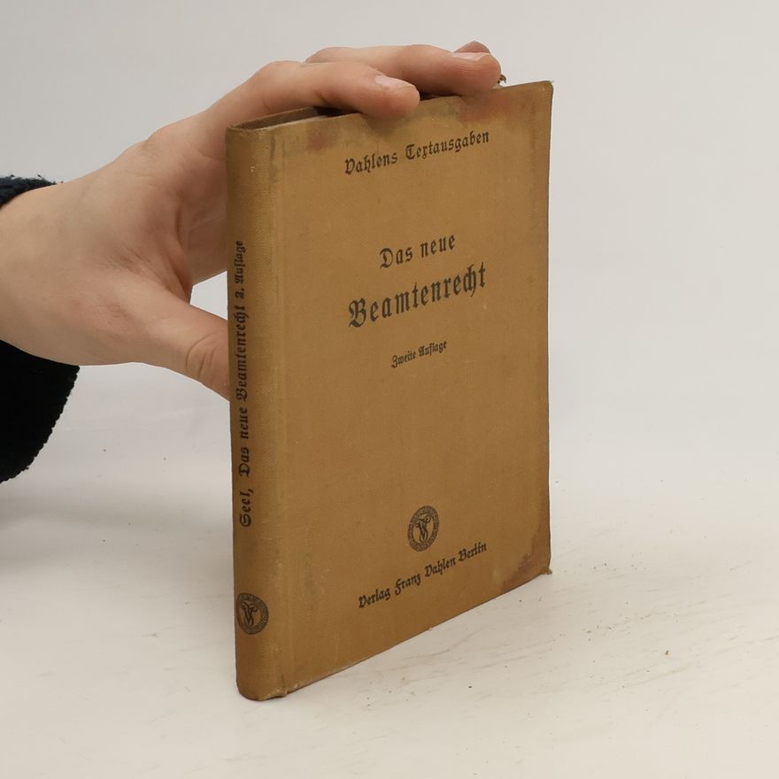 Hans Geel Das neue Beamtenrecht