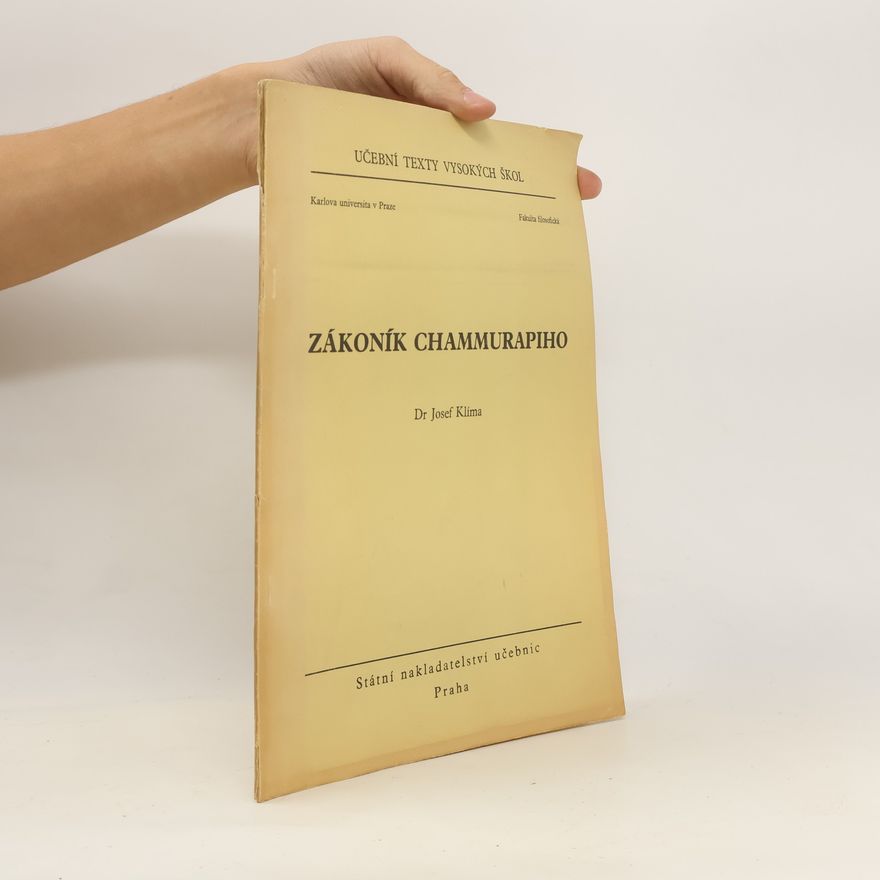 Josef Klíma Zákoník Chammurapiho